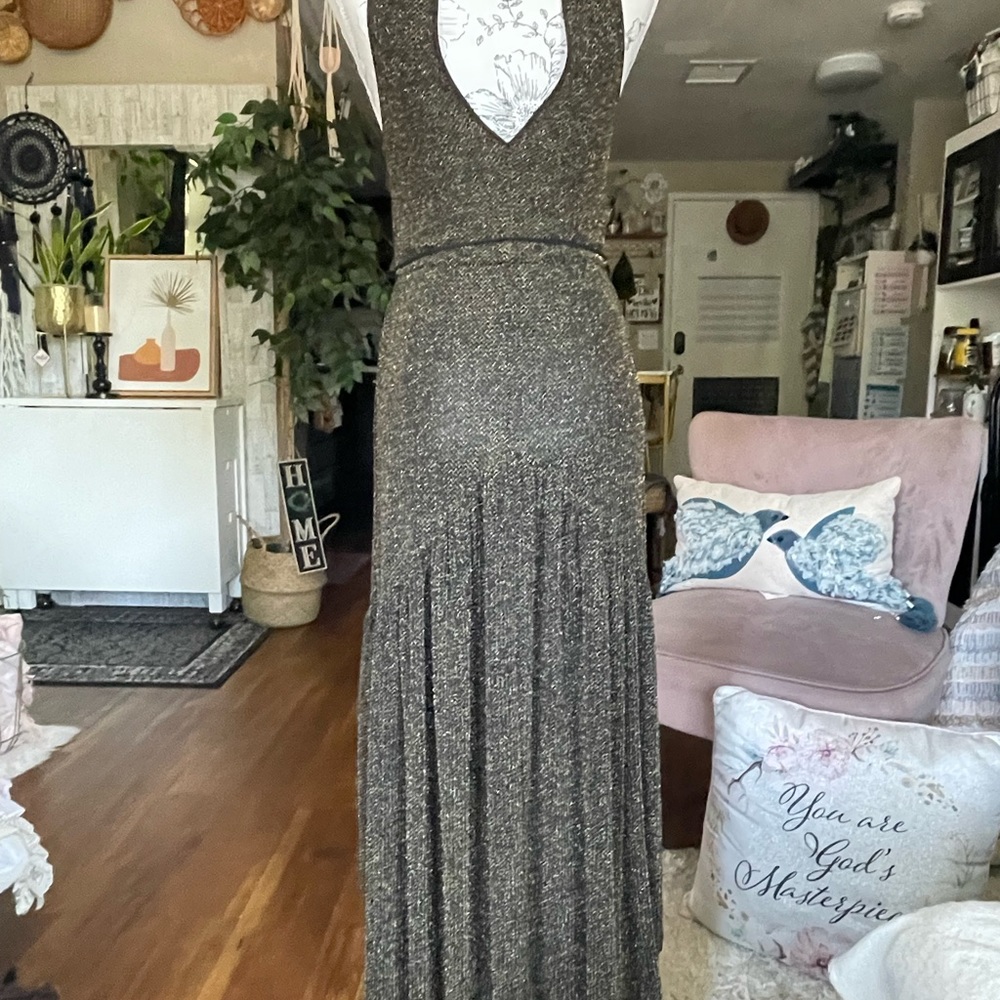 Black/gold cocktail dress